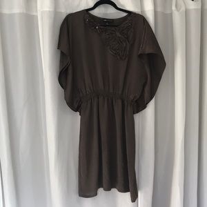 Size 10 I.N. Studio dress in a silky bronze.